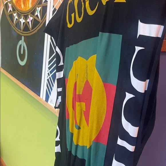 Gucci Multicolor Logo Long T-Shirt - Picture 5 of 8